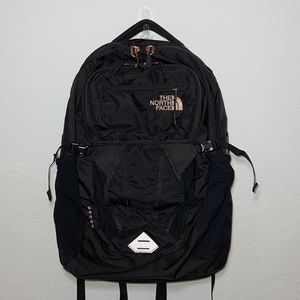 North Face Recon Black/ Rose Gold Backpack *LUXE SERIES* NWT